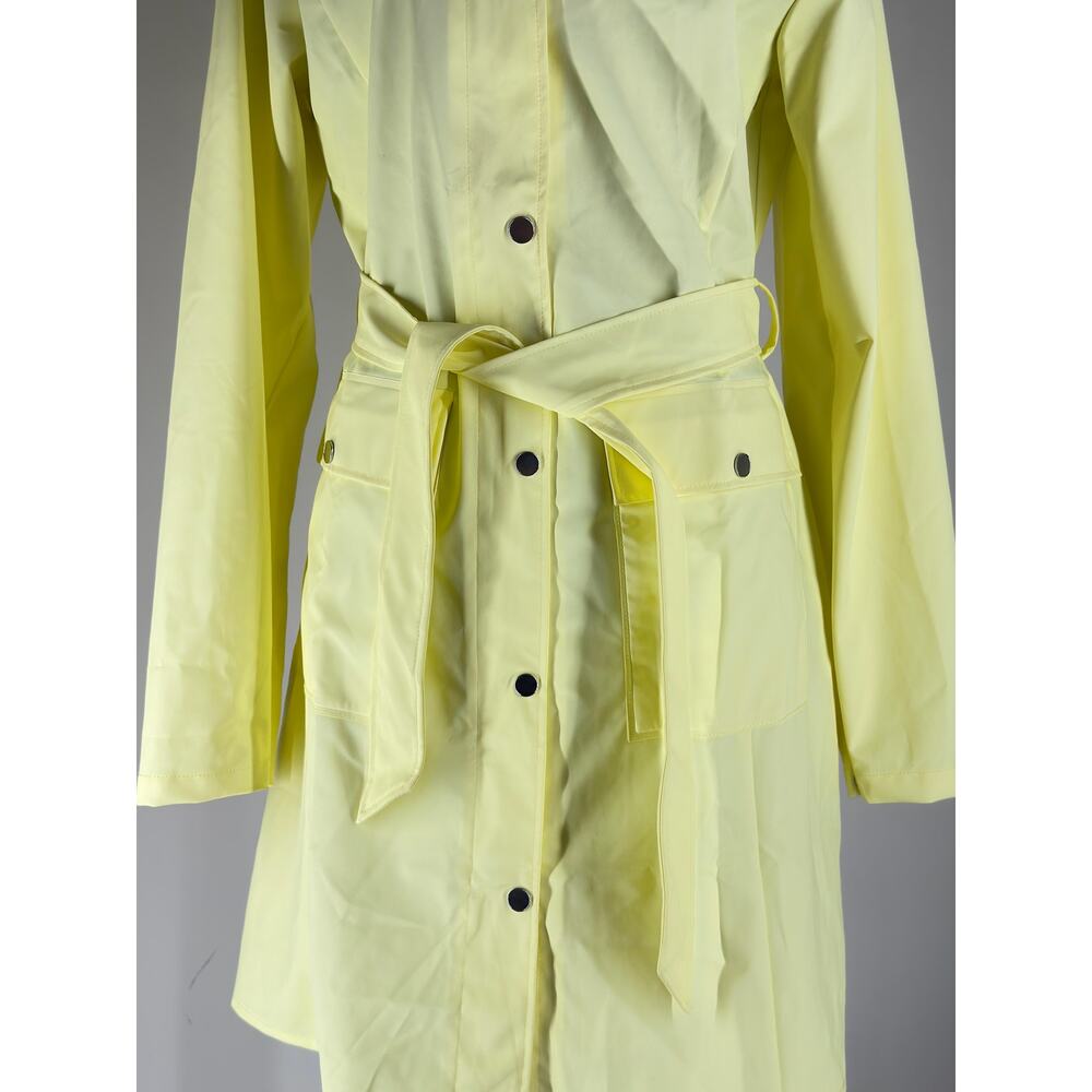$140 RAINS Curve W Jacket Color Straw Medium NWT - Picture 12 of 16